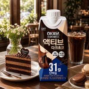 하이뮨 프로틴 밸런스 액티브 대용량 다크초코, 330ml, 24개