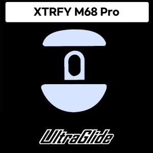 울트라글라이드 Xtrfy M68 Pro 마우스피트 브레이킹 슬라이딩 ICE