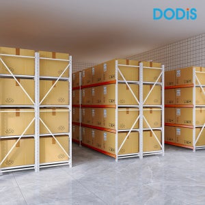 코어 중량랙 200kg 철제선반 조립식 앵글 경량랙 창고 파렛트랙 15006001500 4단 아이보리