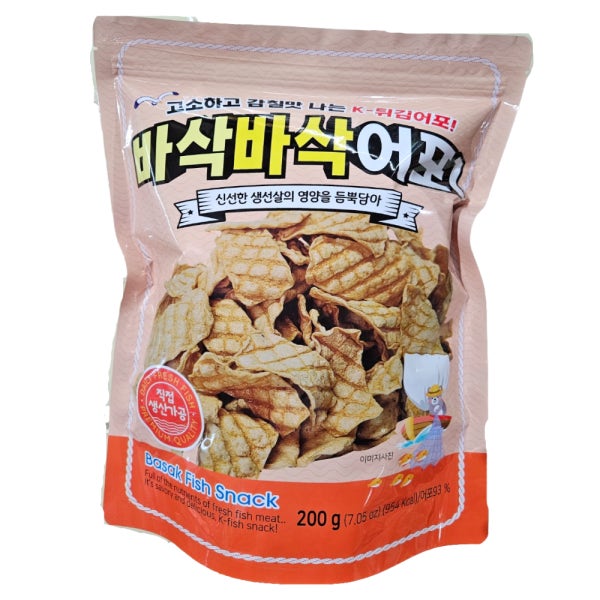 고소한 바삭바삭 튀김 어포 200g 안주 간식 스낵 고함량 연육