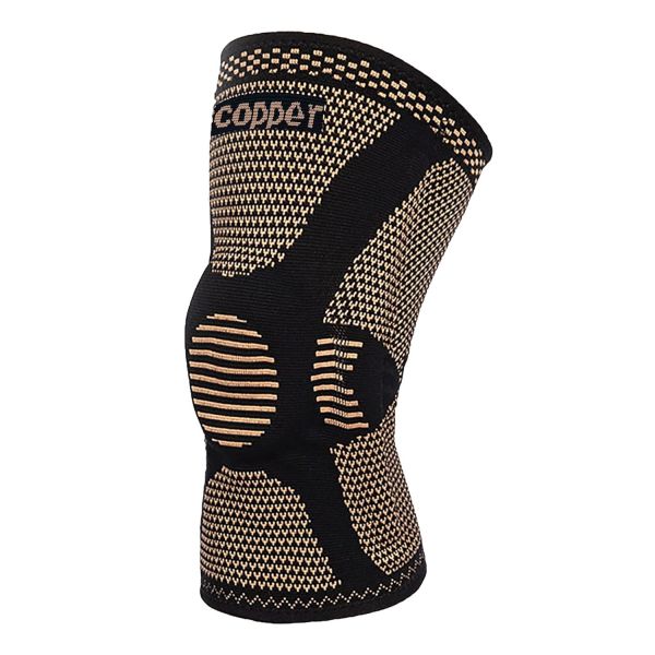 무릎 보호대 배구 농구 니랩 전문 구리 보호대1pc 남성 여성을 압축 슬리브 <b>서포트</b>파텔라 젤 패드 사이드 스태빌라이저 메니스커스 <b>티어</b> 보호ACL 1002CL