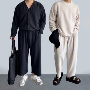 남자 트레이닝복 세트 여름 긴팔 스웻셋업 커플트레이닝