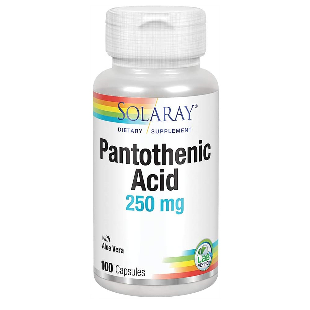 Solaray - Pantothenic Acid 솔라레이 <b>판토텐산 250mg</b> 100정
