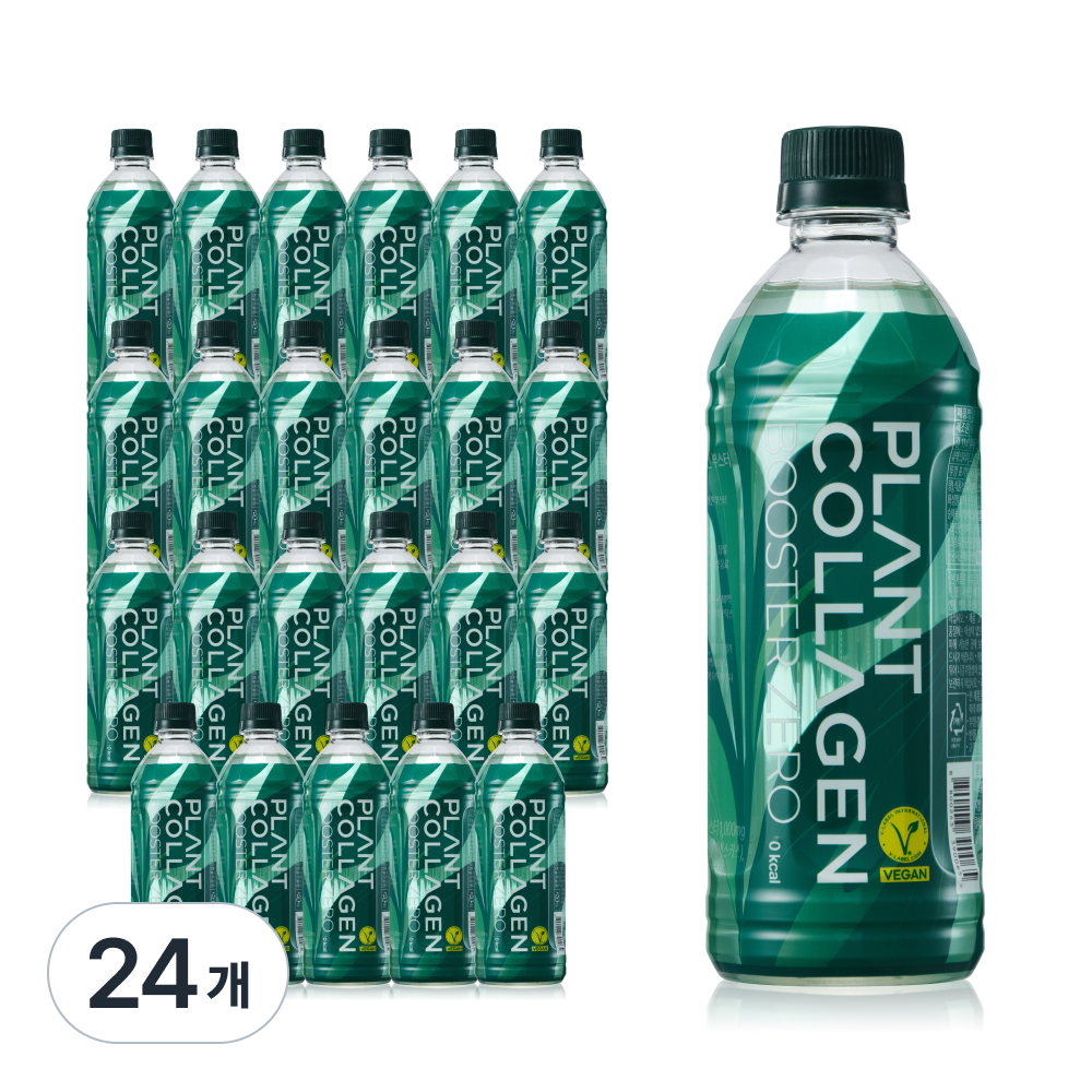 플랜트 <b>콜라겐 부스터</b> 제로 음료 복숭아맛 500ml x 24병