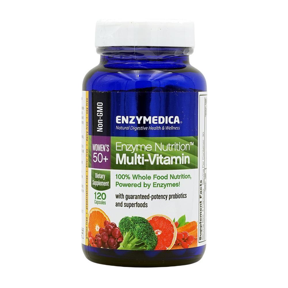 엔자이메디카 <b>엔자임 뉴트리션 멀티 비타민</b> <b>우먼스</b> <b>50</b>+ 120 캡슐