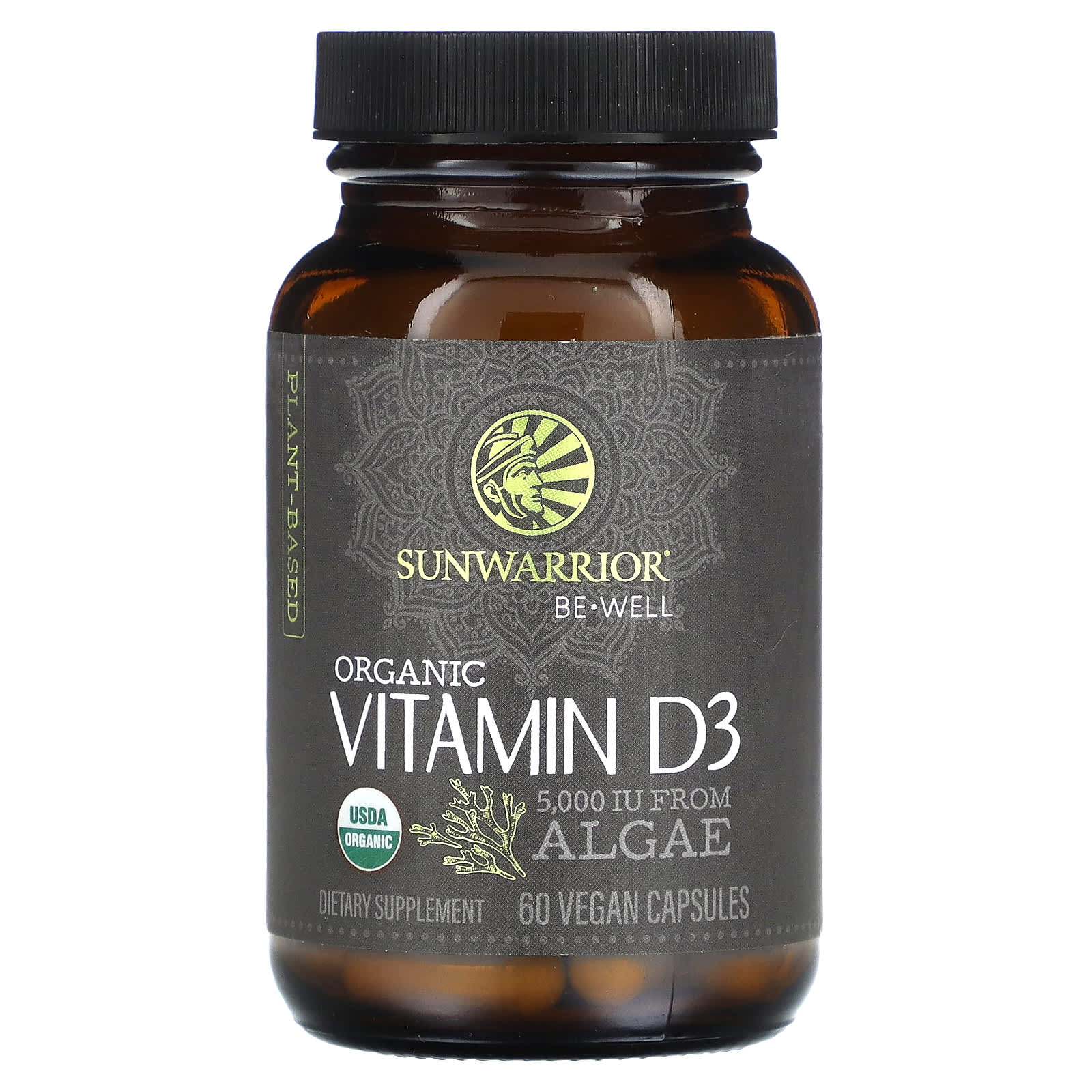 <b>썬워리어 Vitamin D</b>3 5000 IU 60 Vegan Capsules