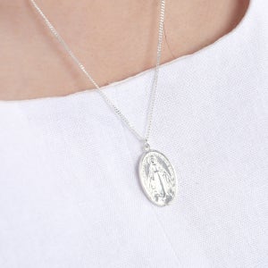 마리아 실버925 50cm 코인목걸이