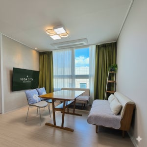 대전 유성 레지던스 호텔 반려견동반 가족 단체 숙소 크리스마스 여행 4인 5인 6인 파스텔