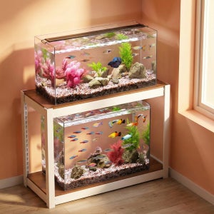 축양장 어항선반 낮은 어항 다이 철제 수조 거치대 수족관 선반 2단 300300600