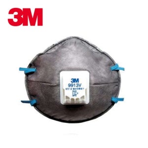 3M 9913V 1급방진마스크 분진 미스트 용접흄 쿨플로우 배기밸브 산업용 10매