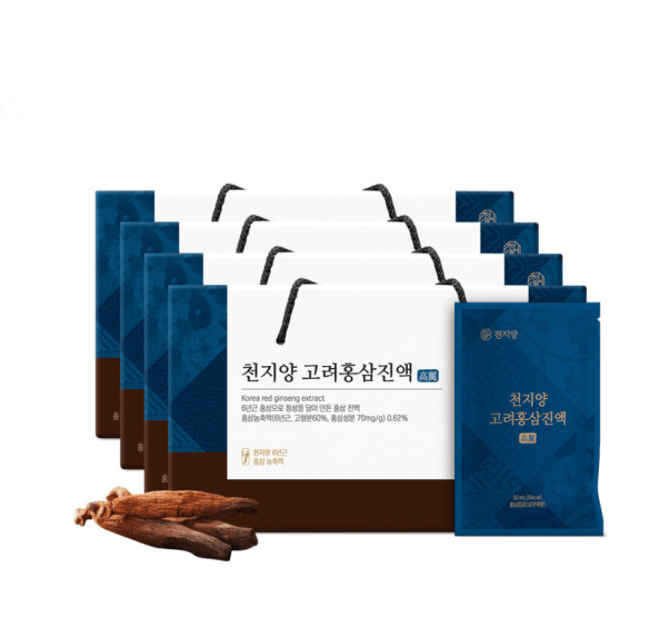 천지양 고려<b>홍삼</b>진액 50ml x 30포 4박스 환절기 면역 선물