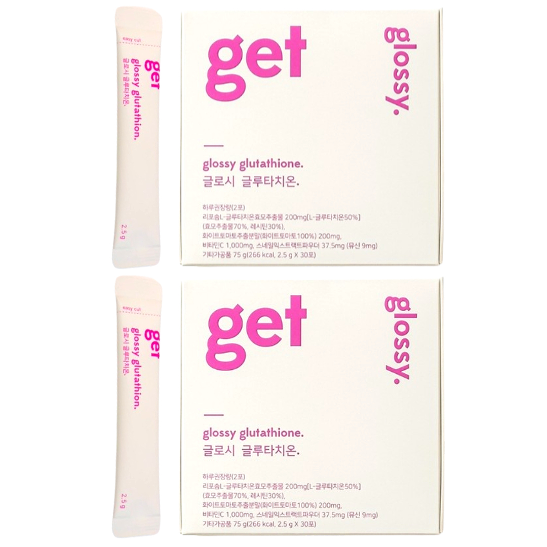 바이너랩 <b>겟 글로시</b> 글루타치온 리포솜 30포 2박스