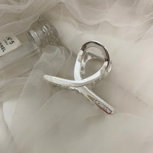 레이스룸 꼬임 볼드 메탈 올림머리 집게핀 국산 리얼은도금
