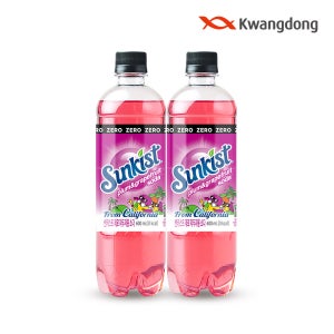 (광동 직영) 썬키스트 제로 자두자몽 소다 600ml 24pet