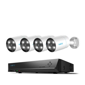 리오링크 RLK8-CX410B4-A (RLN8-410 1대 + CX410 4대) 400만화소 PoE 풀컬러 IP카메라 4대 세트(NVR 2TB HDD포함)