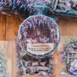 London Gifties 마스킹 테이프 purple & lilac chill & reading nook 3DGloss PET 10m LG 202