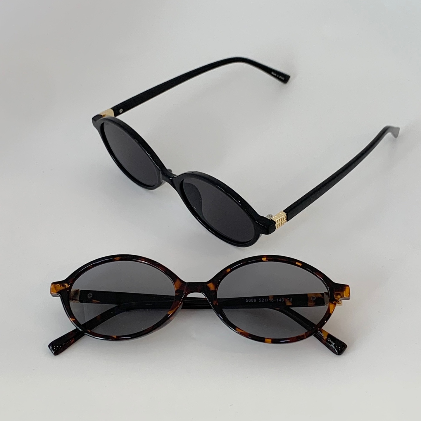 MZ세대 타원형 오벌형 긱 시크룩 스타일 호피 뿔테 작은 선글라스