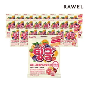 로엘 팅글 닥터구미 제로젤리 무설탕 과일젤리 구미 12개입+12개입 총 24개입(저당/비타민C)