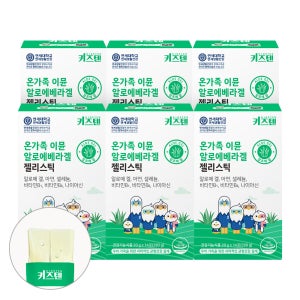 연세 키즈텐 이뮨 어린이 온가족 알로에 베라 겔 면역력 장 피부 젤리 14포, 6개
