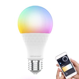 메가맨 스마트 전구 멀티컬러 LED 램프 loT 색변환 원격제어 벌브 10W