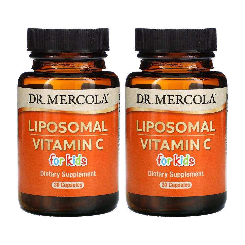 2통 <b>닥터머콜라 어린이용</b> 리포솜 비타민 C 아스코르브산 아스코르빈산 30캡슐
