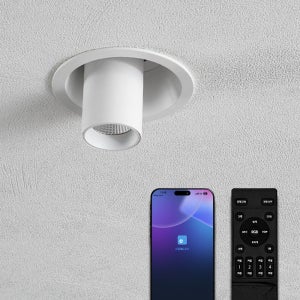 IOT 스마트 실린더조명 75mm(3인치) 10w CCT매입등