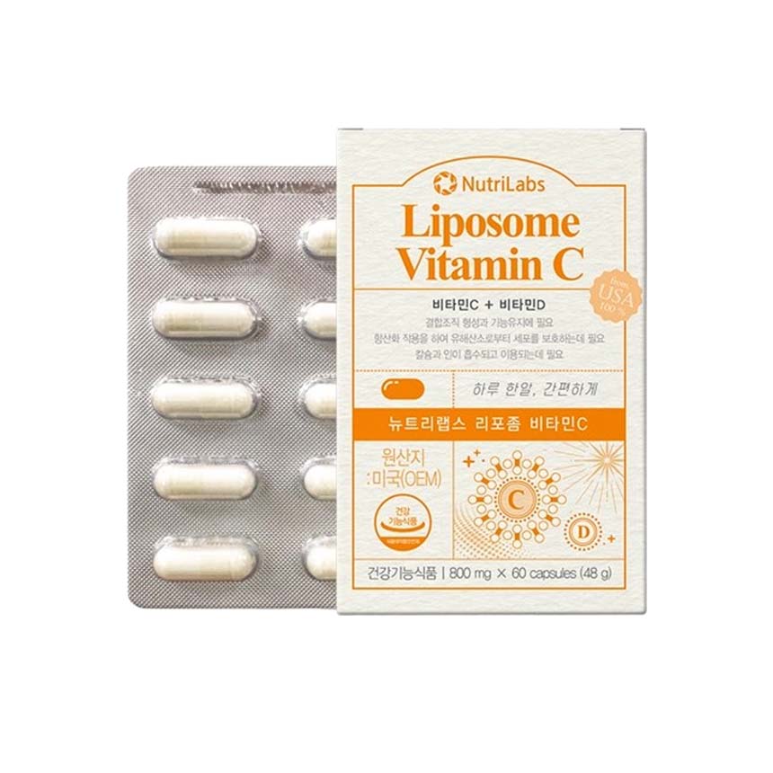 <b>뉴트리</b>랩스 리포좀 리포솜 비타민C 800mg X 60캡슐