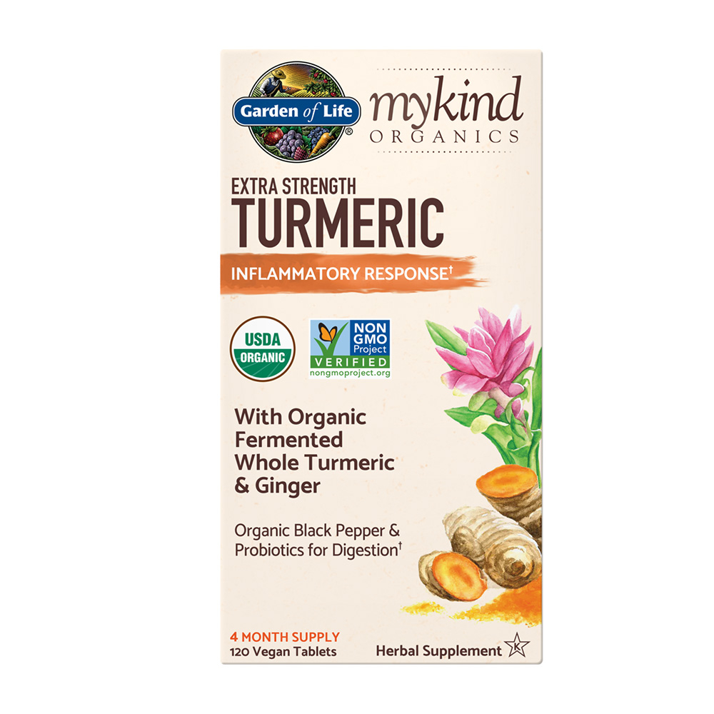 가든오브라이프 <b>마이카인드 오가닉스 엑스트라 스트렝스 터메릭</b> 120베지타블렛