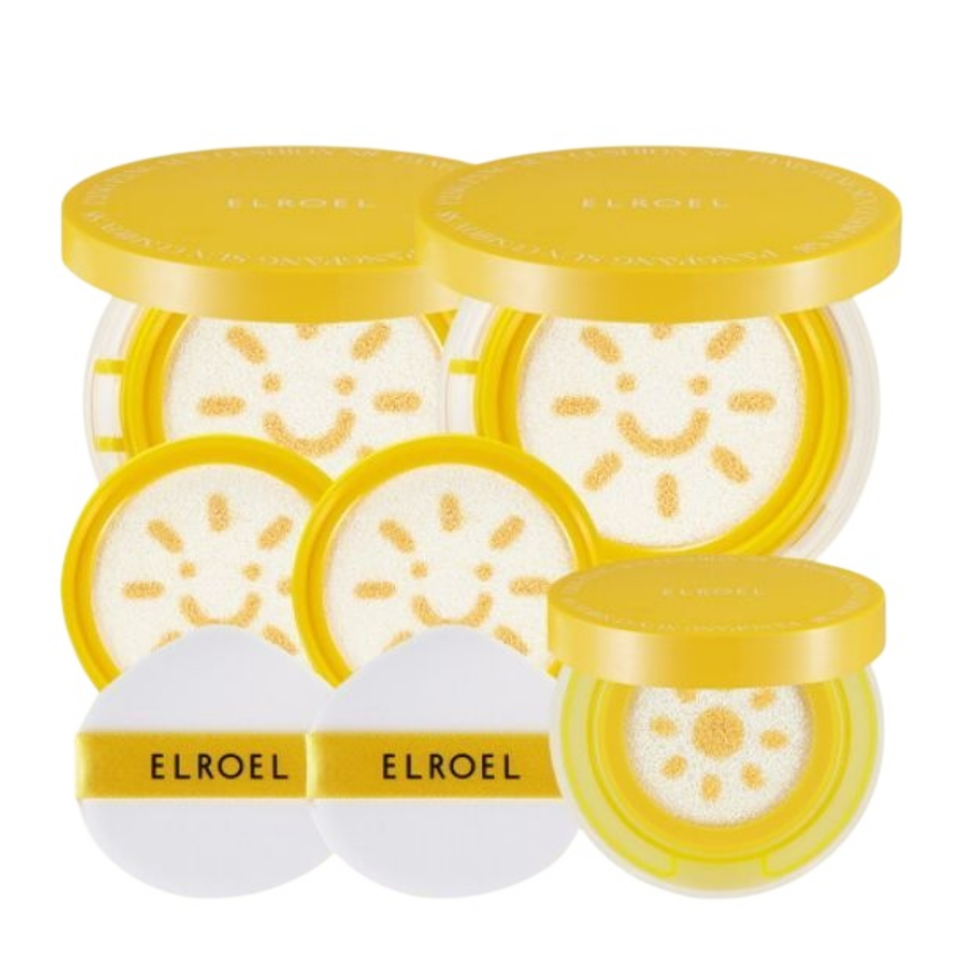 엘로엘 선쿠션 S8 2024 팡팡 스마일 톤업 빅선쿠션 본품2+리필2+미니1