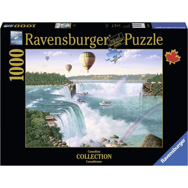 Ravensburger 레이븐스버거 나이아가라 폭포 1000조각 직쏘 퍼즐 <b>19871</b> 모든 조각이 독특하고 소프트클릭 기술은 조각들이 완벽하게 잘 어울린다는 것을 의미합니다
