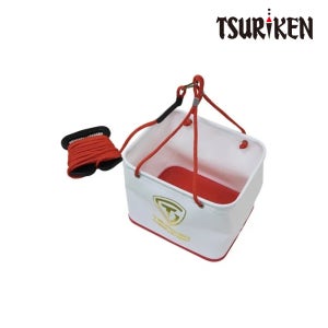 쯔리겐 미즈쿠미바케츠 TM201 두레박 7.5ℓ 화이트 TSURIKEN