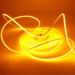 삼항LED DC12V용 폭2.7mm COB 초슬림 면발광 LED바 옐로우LED 500cm