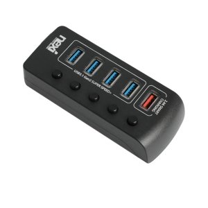 [NEXI] 넥시 USB허브 유전원 C타입 USB3.1 5포트 개별스위치 NX1233