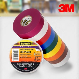 3M 35 전기 절연 비닐 PVC 테이프 9가지 컬러 19mm x 20M