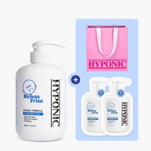 하이포닉 저자극 비숑 전용 강아지 샴푸 500ml 반려동물 볼륨 피부 보습 올인원 펫샴푸