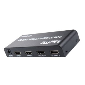 COMS TB637 HDMI 선택기 메트릭스 2:2 4K 화면복제 원거리 조작 스위치 버튼