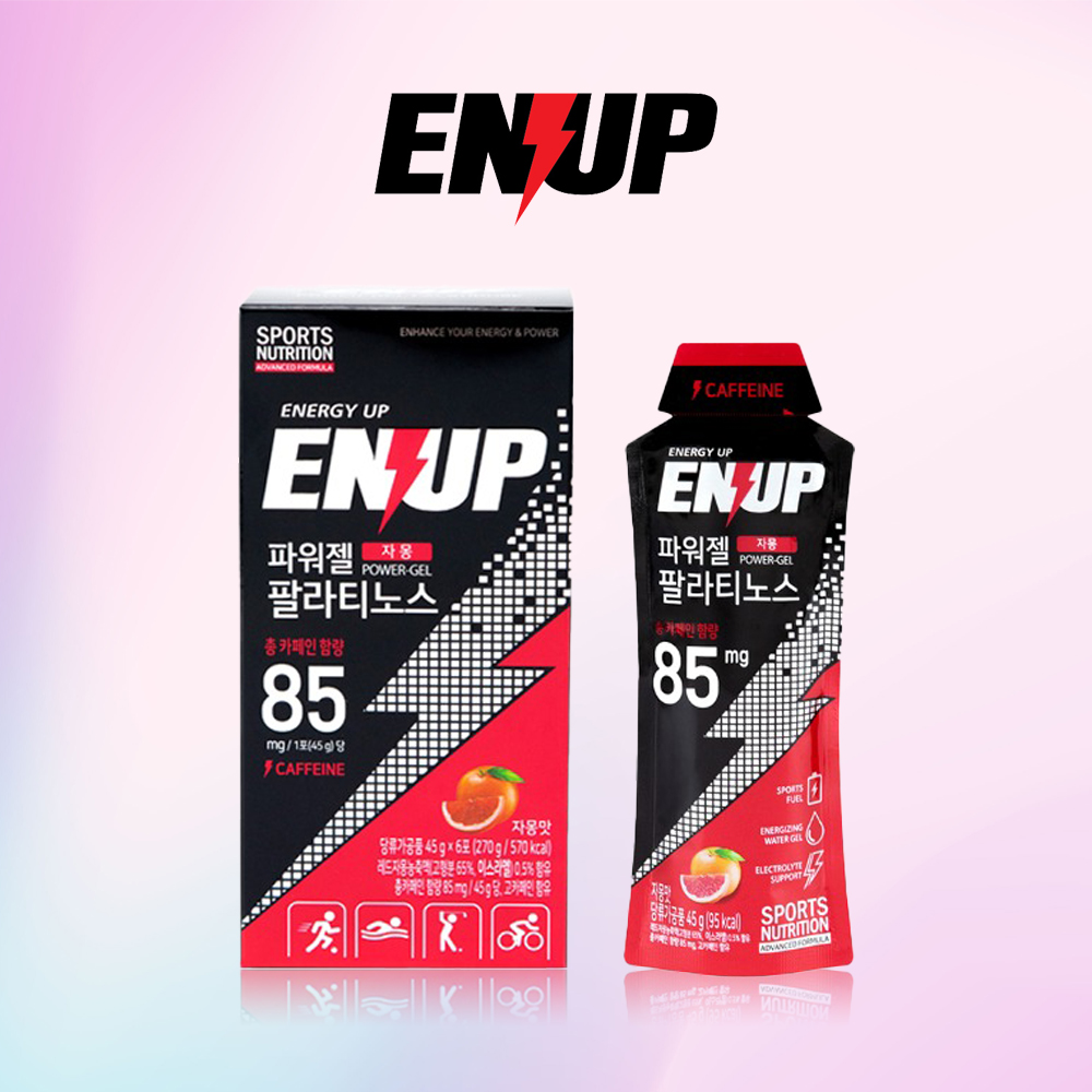 엔업 자전거 파워젤 에너지젤 팔라티노스 자몽 6포 <b>BCAA</b> <b>아르기닌</b> 카페인 부스터