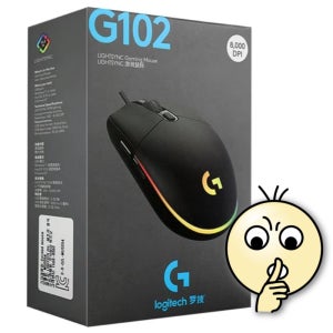 [무소음 버전] 로지텍 G102 2세대 LIGHTSYNC 유선 게이밍 무소음 버전