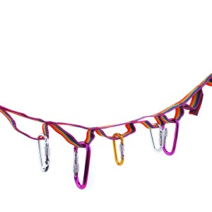 감성 캠핑 스트랩 데이지체인 레인보우 웨빙 끈 스트링 타프 스트랩 Daisy25