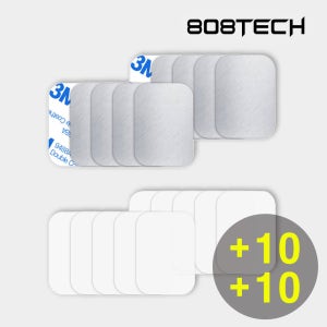 808 마그네틱 자석 거치대용 스틸 플레이트 사각 10개 +보호 필름 10개