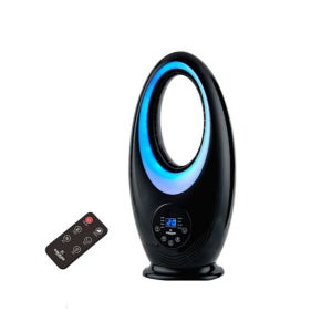 크루거 날개없는 리모컨 선풍기 무드등 타이머 자연풍 수면풍