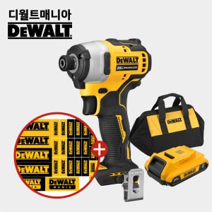 디월트 20V 전동 충전 임팩 무선 드라이버 DCF809N 2A배터리세트 충전기 미포함