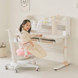 키디 어린이 책상 초등학생 각도조절 키즈 아이 아동 주니어 1200x600mm, 크림