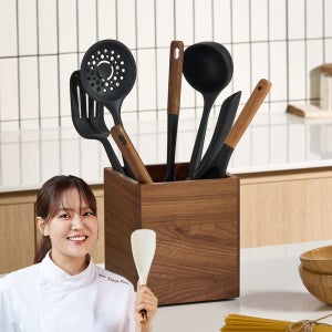 트루쿡 뒤집개 북미산 월넛 실리콘 조리도구 세트 주방도구 키친툴 3종세트