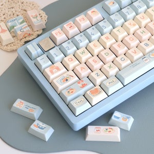 Soulcat 고함량 PBT 염료승화 영문 키캡 153키 커스텀키보드 교체용 (브런치)