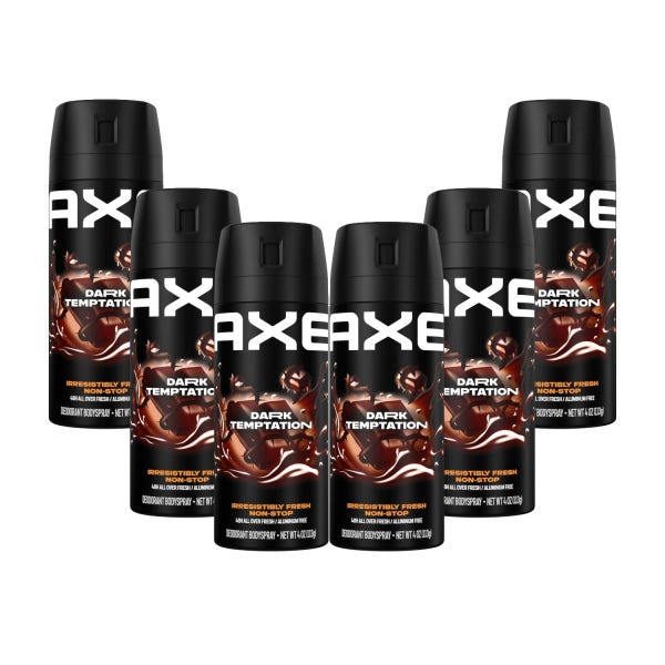 [6팩] AXE 액스 바디 스프레이 데오도란트 다크템테이션150ml