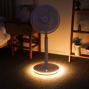 Inoq 코드제로 저소음 BLDC 무선선풍기 리모컨형/LED무드등 7엽 14형/무선써큘레이터 캠핑선풍기