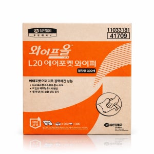 유한킴벌리 와이프올 L20 산업용 와이퍼 중형 300매 41709