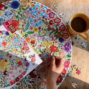 이부 파랑새와 방울새 500피스 라운드 퍼즐