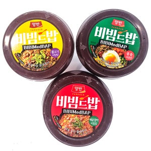 동원 양반 비빔드밥 3개 (매운참치, 돌솥, 불고기 비빔밥)